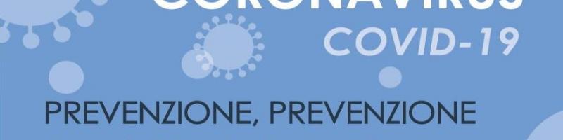 CORONAVIRUS - Misure per la prevenzione e gestione dell'emergenza epidemiologica